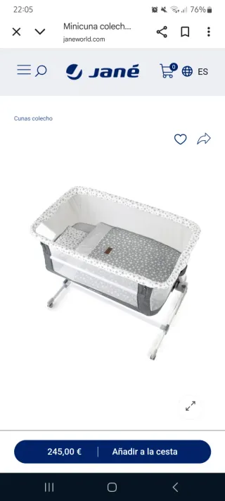 Cuna colecho Jané + Nórdico