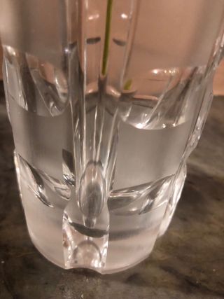 Vaso vintage cristallo trasparente