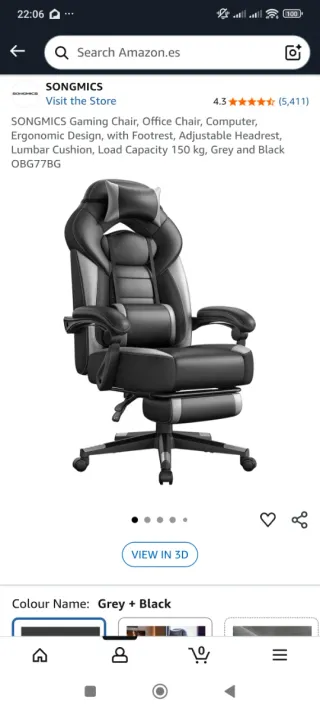 Silla Gaming/Escritorio Ajustable