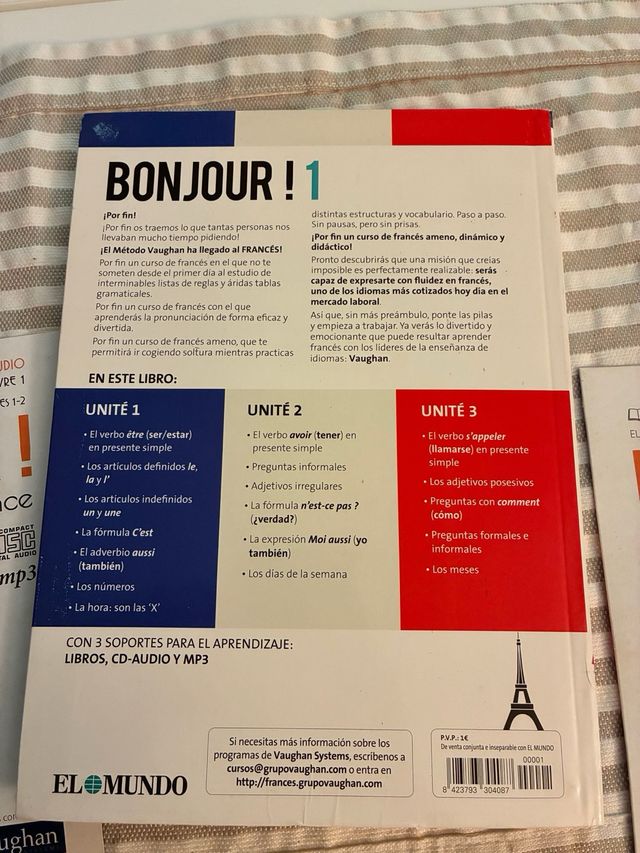 Curso de francés con dos CDs