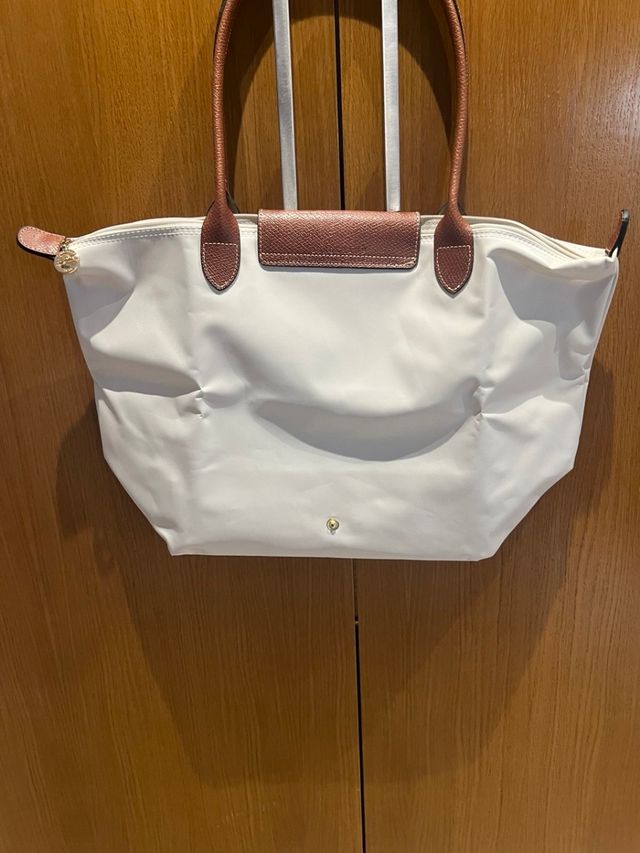 Bolso Longchamp Blanco y Marrón