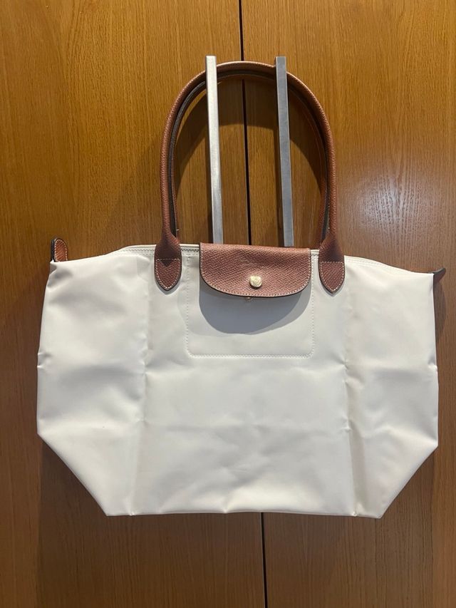 Bolso Longchamp Blanco y Marrón