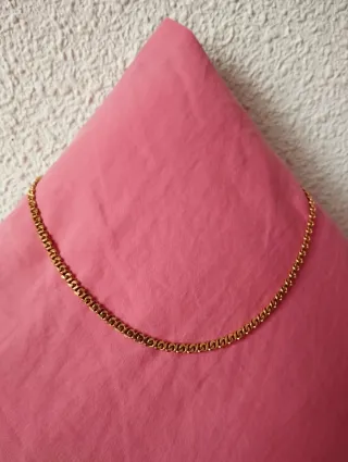 Collar cadena gargantilla baño de oro
