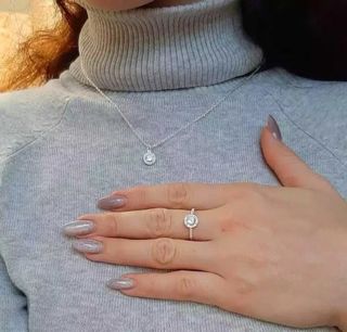 Conjunto de plata 925 con circonitas