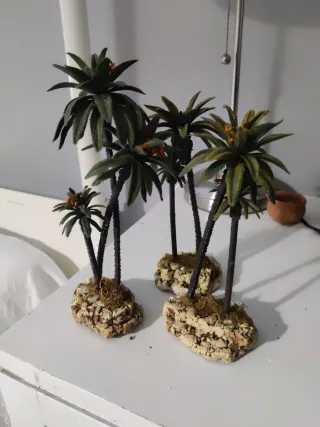 Palmeras miniatura para belén/maquetas