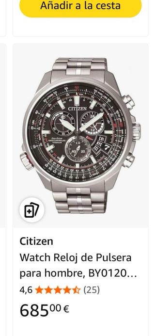 Reloj Citizen Eco-Drive Cronógrafo.       