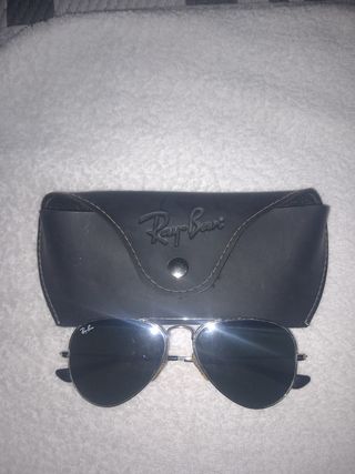Gafas de sol Ray-Ban Aviator Plata Made en italy