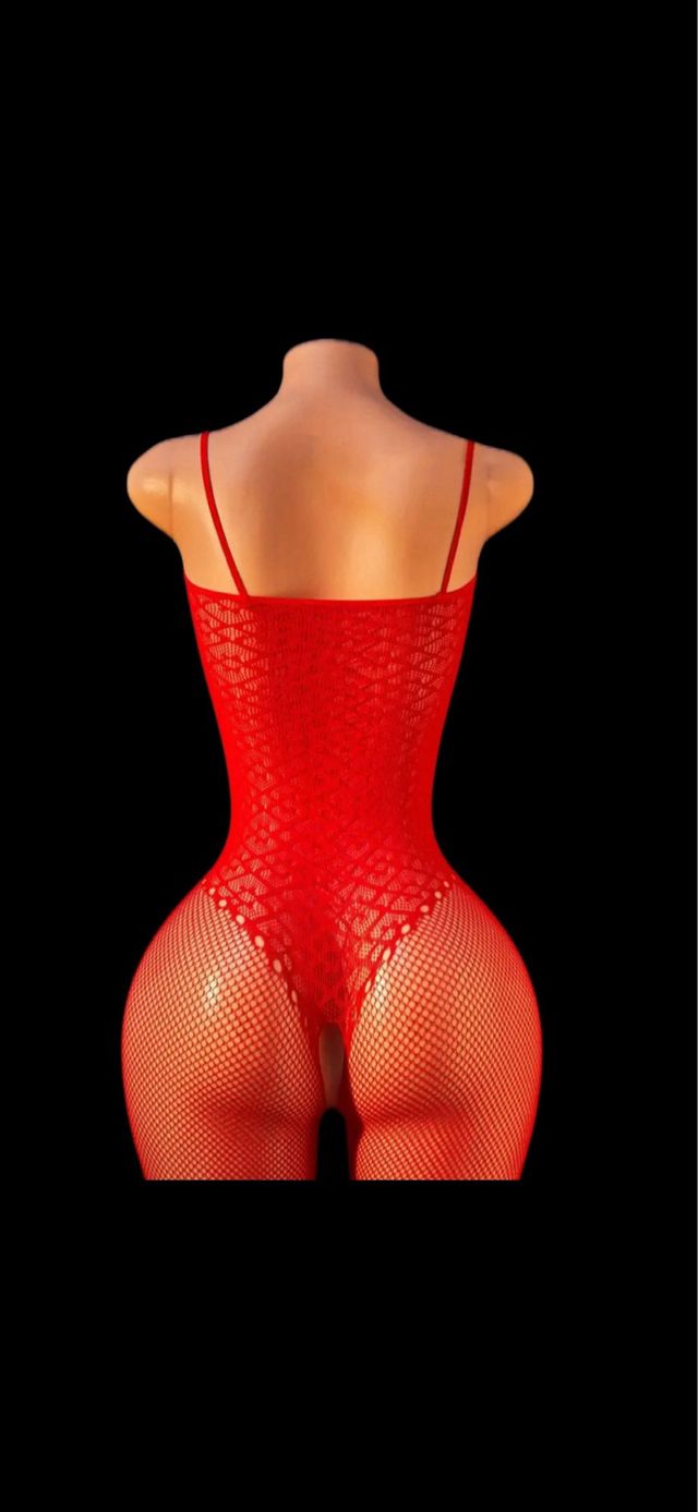 Body Malla Sexy Rojo Talla Única