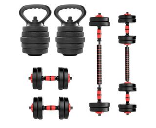 Juego Mancuernas Ajustables 30kg Multifuncional