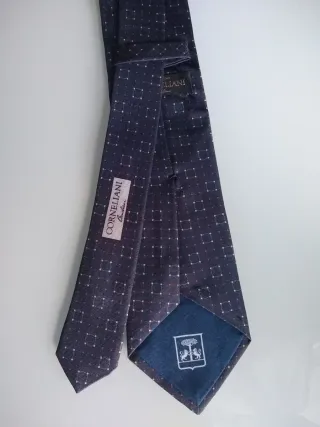 Cravatta Corneliani fantasia micro blu