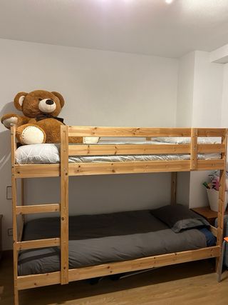 Letto a castello in legno Ikea