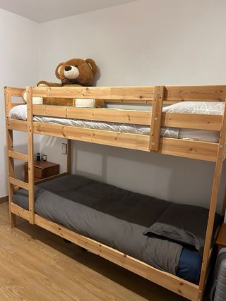 Letto a castello in legno Ikea