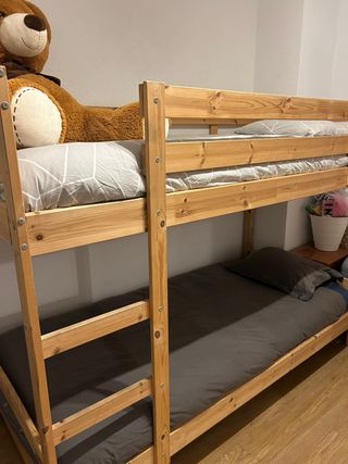 Letto a castello in legno Ikea