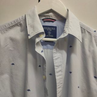 Camisa Springfield Talla S Estampado Azul