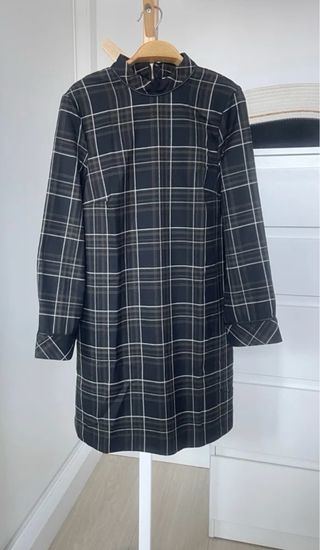 Vestido cuadros Zara Talla M