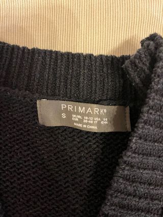 Chaqueta de punto azul marino