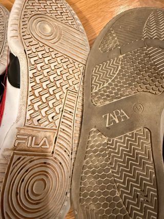 Lote Zapatillas Niños Fila y Zara 