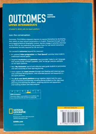 Outcomes Upper- Intermediate, B2. Student's book