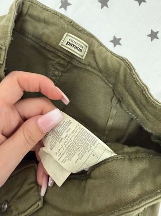 Pantalón cargo verde militar Pimkie talla 38