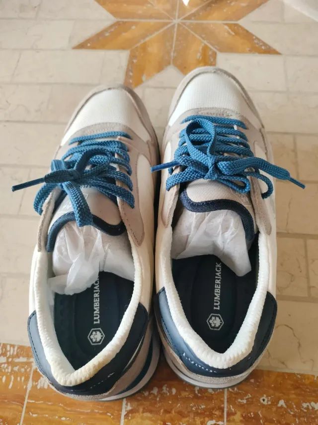 Scarpe Lumberjack grigie e bianche