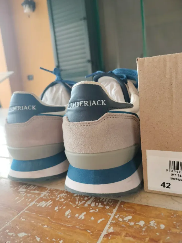 Scarpe Lumberjack grigie e bianche