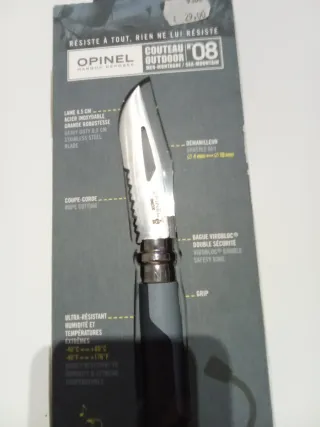 Coltello Opinel N°8 Outdoor in acciaio inossidabile