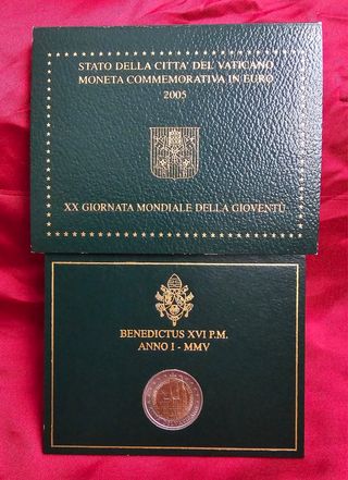 Cartera Vaticano 2005 Moneda 2€ Euros