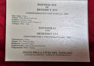 Cartera Vaticano 2005 Moneda 2€ Euros