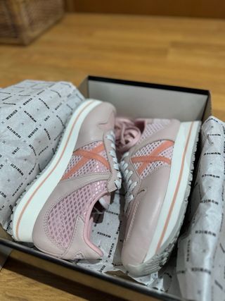 Zapatillas Munich rosas y blancas
