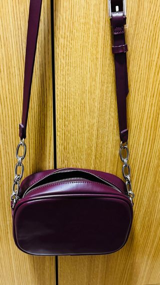 Bolso Parfois Granate Tachuelas Cadena