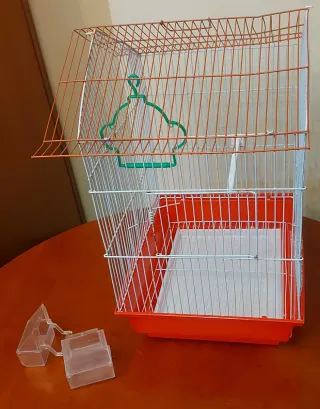 Preciosa jaula para pájaros