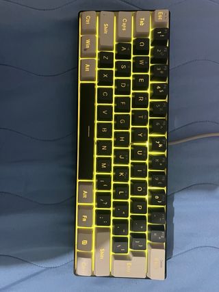 Tastiera Meccanica Gaming Nera e Bianca