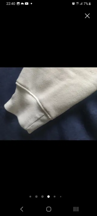 Sudadera Zara Blanca Nueva Talla M-L