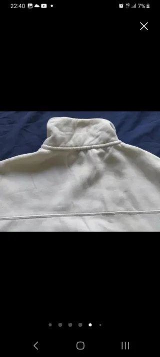 Sudadera Zara Blanca Nueva Talla M-L
