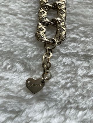 Bracciale donna FUOCOCAPRI maglia grumetta dorata