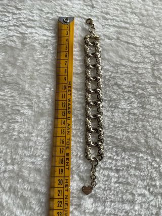 Bracciale donna FUOCOCAPRI maglia grumetta dorata