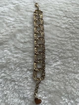 Bracciale donna FUOCOCAPRI maglia grumetta dorata