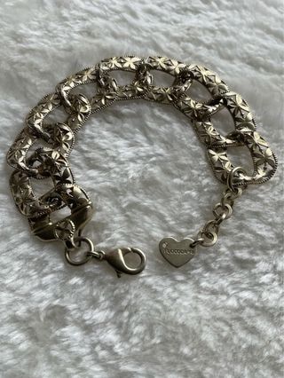 Bracciale donna FUOCOCAPRI maglia grumetta dorata