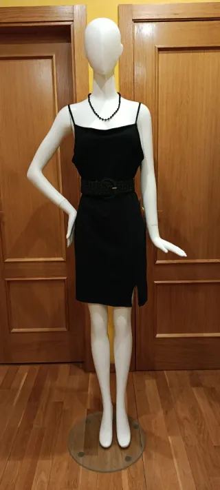 Vestido Negro Tirantes Talla L