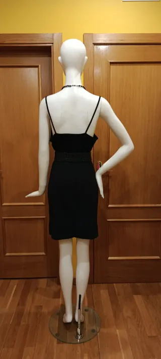 Vestido Negro Tirantes Talla L