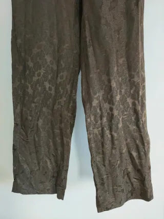 Pantalón Zara Jacquard Seda y Viscosa