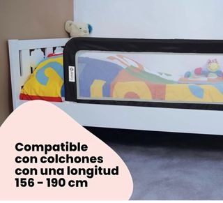 Barrera seguridad niños portátil cama
