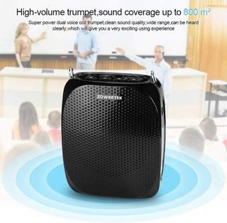 Amplificador Voz Zoweetek Inalámbrico Negro