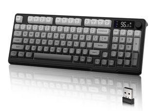 Teclado Gaming y Alfombrilla Negro/Blanco
