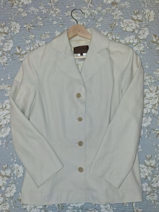 Chaqueta blazer Loewe crema