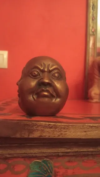 Cabeza Buda de 4 Caras - Bronce