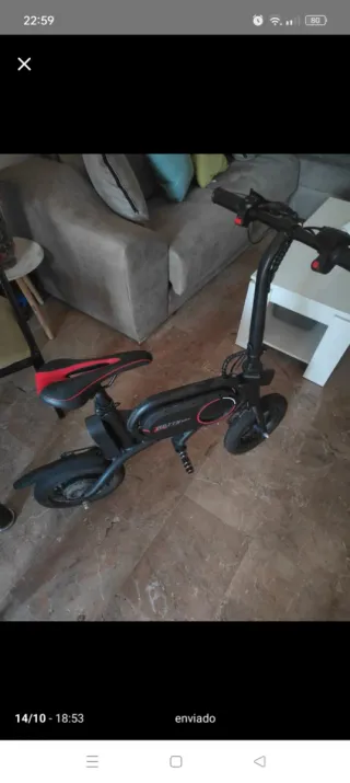 Bicicleta eléctrica plegable