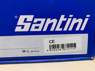 Casco Bicicleta Santini Talla M-L Negro