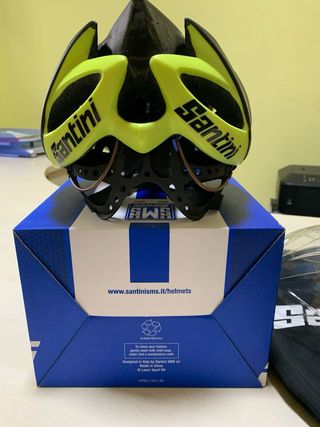 Casco Bicicleta Santini Talla M-L Negro