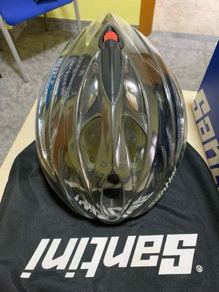 Casco Bicicleta Santini Talla M-L Negro